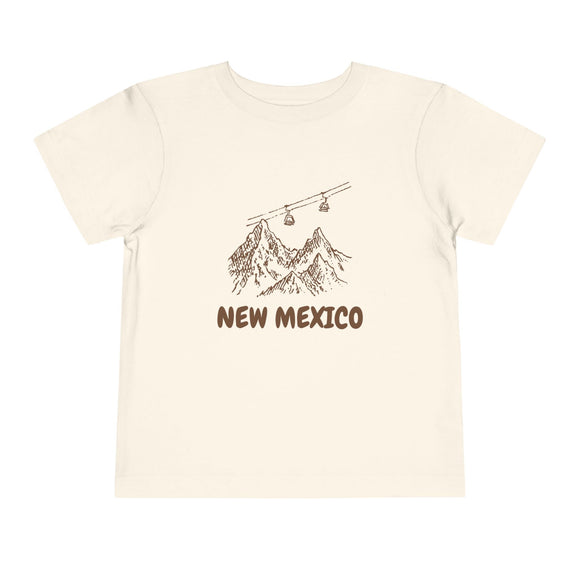 New Mexico Toddler T-Shirt — Vintage Gondola Ski Mountain Tee