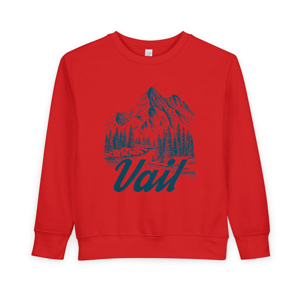 Vail, Colorado Toddler Sweatshirt - Vail Toddler Crewneck Sweatshirt