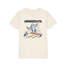 Minnesota Yeti Snowboard Youth Tee - Kids Skiing Shirt-1