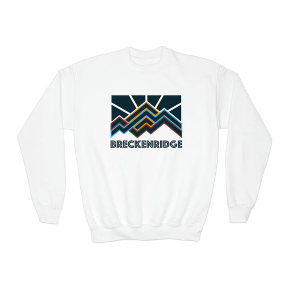 Breckenridge, Colorado Youth Sweatshirt - Unisex Kid's Breckenridge Crewneck Sweatshirt
