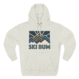 Ski Bum Hoodie - Retro Mountain Unisex Sweatshirt