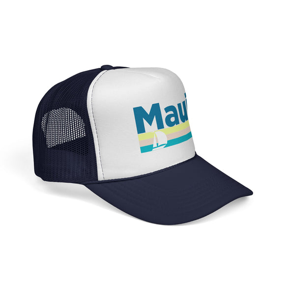 Maui, Hawaii Retro Sailboat Trucker Hat
