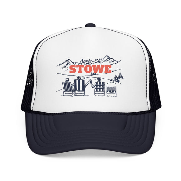 Stowe, Vermont Après-ski Trucker Hat — Foam Mesh Cap