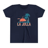 La Jolla, California Youth Shirt - Retro Palm Tree La Jolla Kid's T-Shirt
