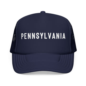 Pennsylvania Trucker Hat - Pennsylvania Cap - Block Letter