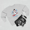 Premium Wyoming Skiing Snowman Sweatshirt-8