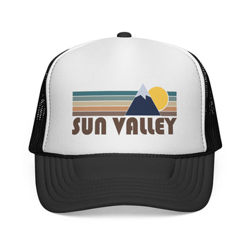 Sun Valley, Idaho Retro Mountains Trucker Hat - Vintage Style Sun Valley Cap