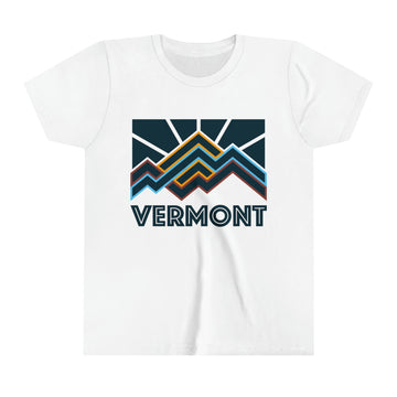 Buy white Vermont Youth T-Shirt - Unisex Kids Vermont Shirt