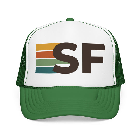 San Francisco, California Trucker Hat - SF Abbr retro cap