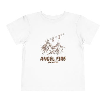 Angel Fire, New Mexico Toddler T-Shirt — Vintage Gondola Ski Mountain Tee - 0