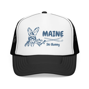 Buy black-white Maine Ski Bunny Trucker Hat