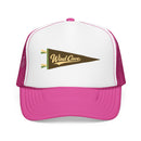Wind Cave National Park Pennant Trucker Hat — Vintage Foam Mesh Cap-5
