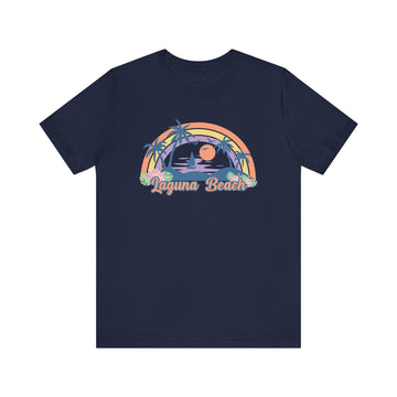 Buy navy Laguna Beach, California T-Shirt - Retro Beach Unisex Laguna Beach Shirt