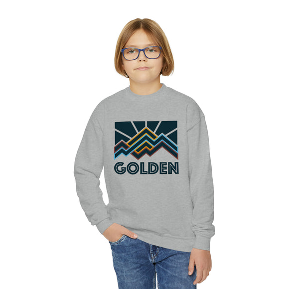 Golden, Colorado Youth Sweatshirt - Unisex Kid's Golden Crewneck Sweatshirt