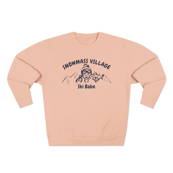 Premium Snowmass Village, Colorado Ski Babe Sweatshirt