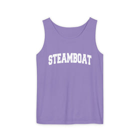 Buy violet Steamboat, Colorado Tank Top Unisex | Comfort Colors - 100% Cotton