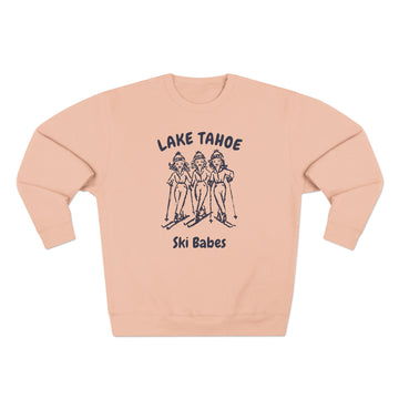 Buy pale-pink Premium Ketchum, Idaho Ski Babes Sweatshirt