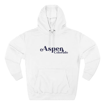 Premium Aspen, Colorado Hoodie - Retro Script Colorado