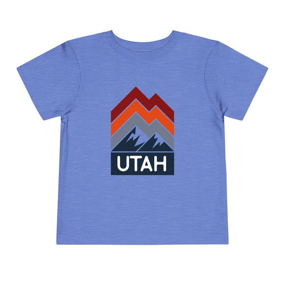 Utah Toddler T-Shirt - Retro Palm Tree Unisex Toddler Utah Shirt