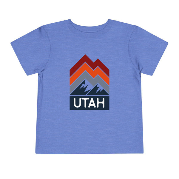 Utah Toddler T-Shirt - Retro Palm Tree Unisex Toddler Utah Shirt