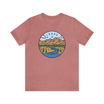 Buy heather-mauve Idaho T-Shirt - Unisex Idaho Shirt