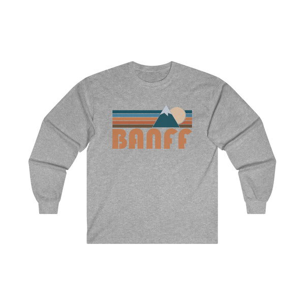 Banff, Canada Long Sleeve Shirt - Retro Unisex Banff Long Sleeve Tee