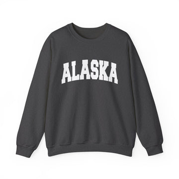 Buy dark-heather Alaska Sweatshirt - Unisex Graphic Crewneck