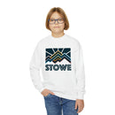 Stowe, Vermont Youth Sweatshirt - Unisex Kid's Stowe Crewneck Sweatshirt-4