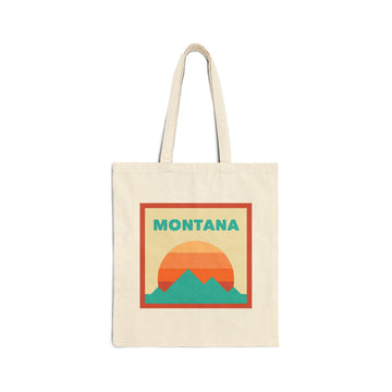 Montana Tote Bag, Cotton Canvas Tote Bag, Reusable Shopping Bag, Eco-Friendly Tote, Montana Gift