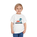 Carmel by the Sea, California Toddler T-Shirt - Retro Palm Tree Toddler Carmel by the Sea Shirt-9
