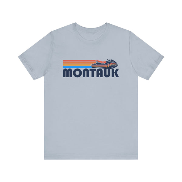 Montauk, New York T Shirt - Retro Jetski PWC Graphic Tee