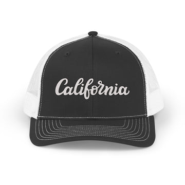 California Snapback Trucker Cap - Embroidered California Hat - 0
