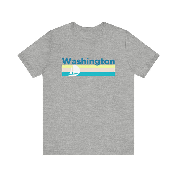 Washington T Shirt - Sailboat Graphic Washington Tee
