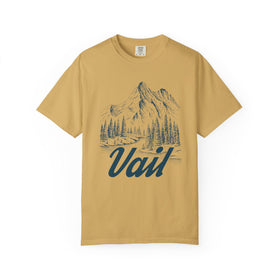 Vail, Colorado Graphic Tee - Mountain Illustration Vail T Shirt - 0