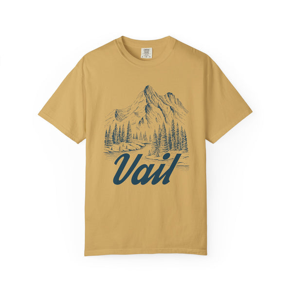 Vail, Colorado Graphic Tee - Mountain Illustration Vail T Shirt