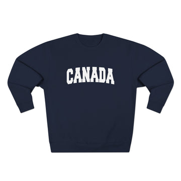 Buy navy Premium Canada Retro Graphic Sweatshirt