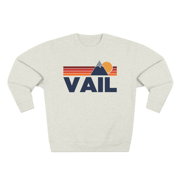 Premium Vail, Colorado Mountain Lines Graphic Sweatshirt