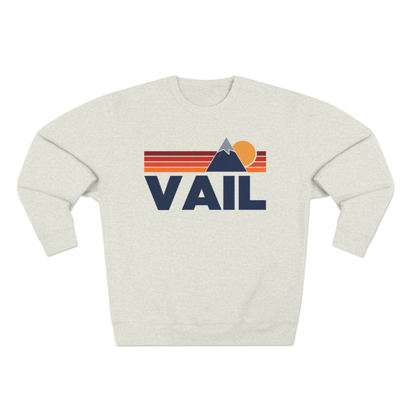 Premium Vail, Colorado Mountain Lines Graphic Sweatshirt