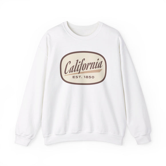 California Sweatshirt - Unisex Retro California Crewneck Sweatshirt