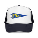 Vegas, Nevada Pennant Trucker Hat — Retro Flag Foam Cap-4
