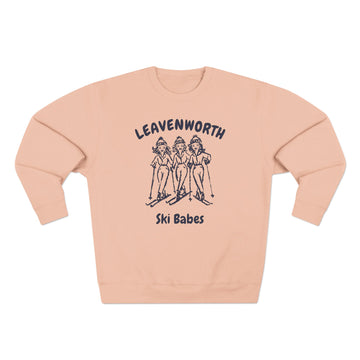 Buy pale-pink Premium Leavenworth, Washington Ski Babes Sweatshirt