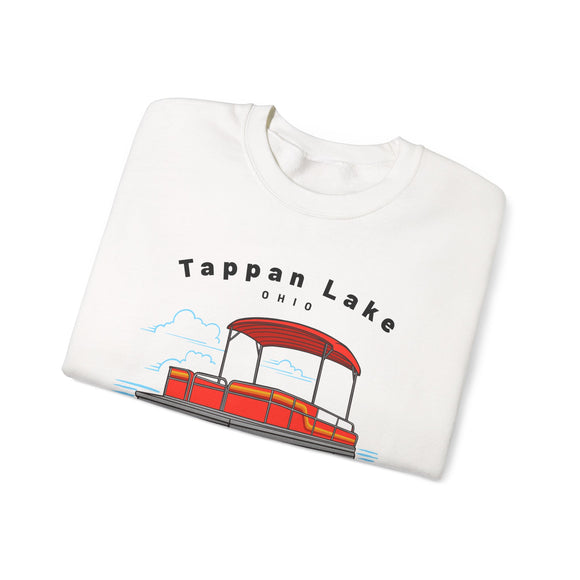 Tappan Lake, Ohio Sweatshirt - Pontoon Boat Sweatshirt