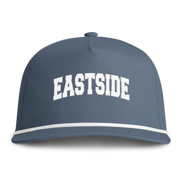 Eastside Embroidered Rope Hat - Vintage Sunwashed Rope Cap, Comfort Colors