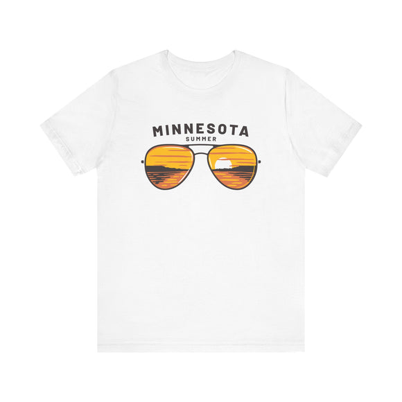 Minnesota T Shirt - Sunglasses Lake Graphic Minnesota Tee