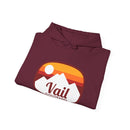 Vail, Colorado Hoodie - Retro Ombre Unisex Vail Hoodie Sweatshirt-11