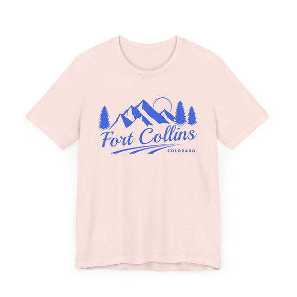 Fort Collins, Colorado T-Shirt - Retro Mountain Unisex Fort Collins Shirt