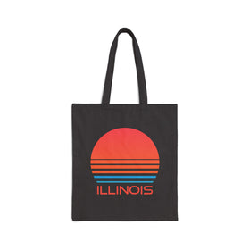 Illinois Cotton Canvas Illinois Tote Bag - Retro 80s
