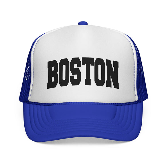 Boston, Massachusetts Collegiate Style Trucker Hat