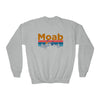 Moab, Utah Youth Sweatshirt - Unisex Kid's Moab Crewneck Sweatshirt
