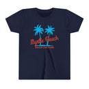 Myrtle Beach, South Carolina Youth Shirt - Retro Palm Tree Myrtle Beach Kid's T-Shirt-1